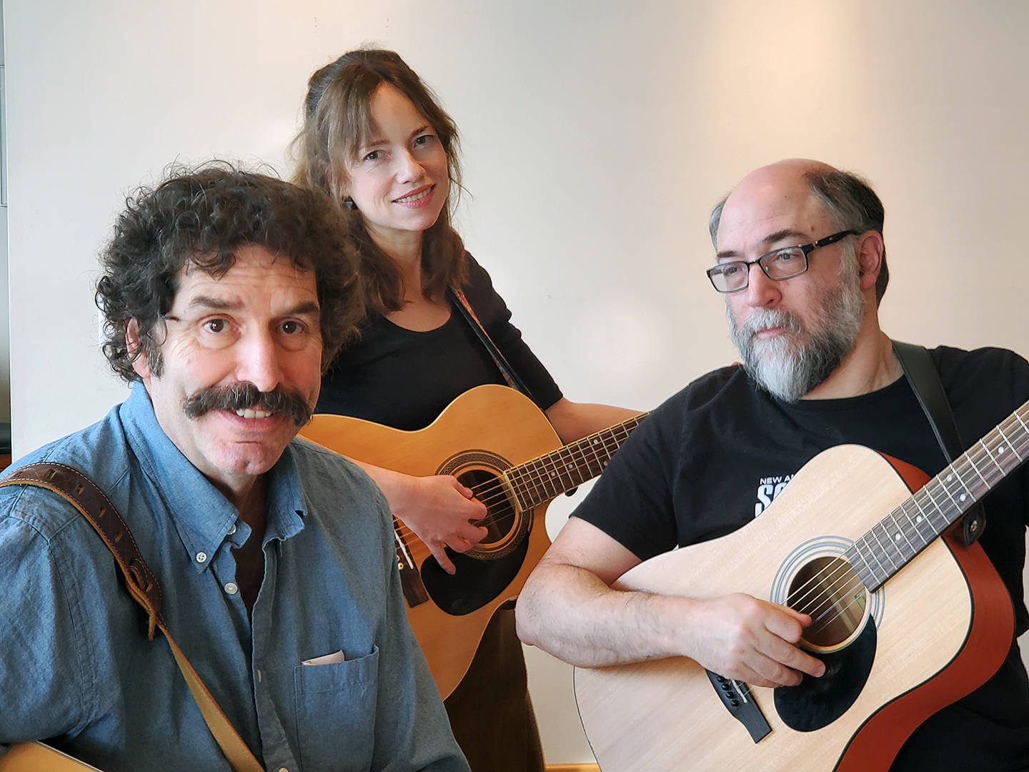 Courtesy Photo | John Clough                                 John Clough (Jim Croce), Summer Koester (Ingrid Croce) and Rob Cohen (Maury Muehleisen) hold guitars. All three will play characters inspired by real-life performers in the upcoming “Photographs & Memories: The Lives and Music of Jim & Ingrid Croce.”