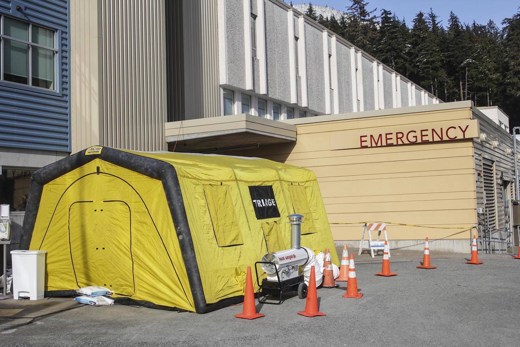 Bartlett Regional Hospital is one of many organizations in Juneau adjusting its operating procedures to deal with the risk of outbreak of the coronavirus. (Michael S. Lockett | Juneau Empire)