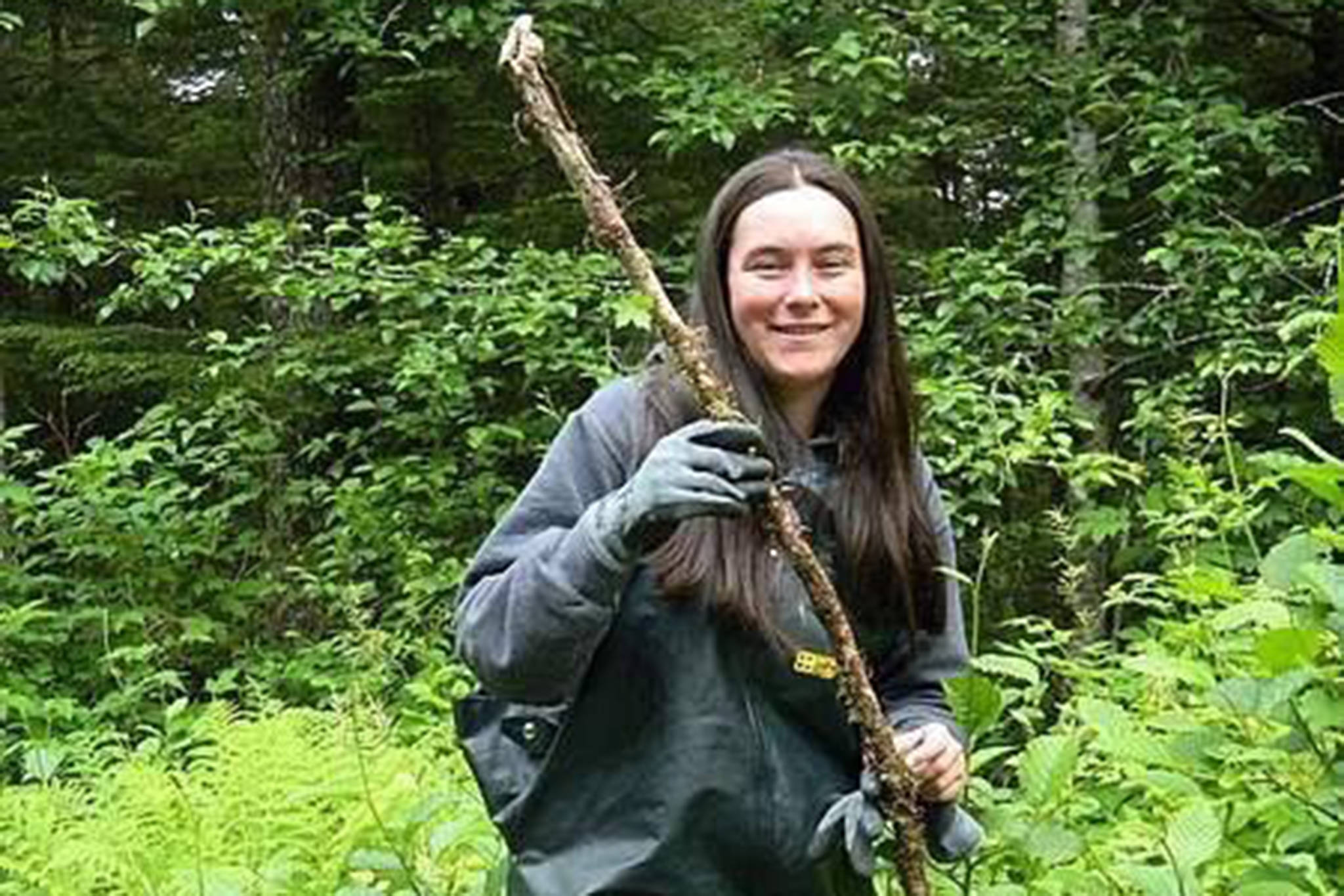 Vivian Mork teaches harvesting of devil’s club in Wrangell years ago. ( Vivian Mork | For the Capital City Weekly)