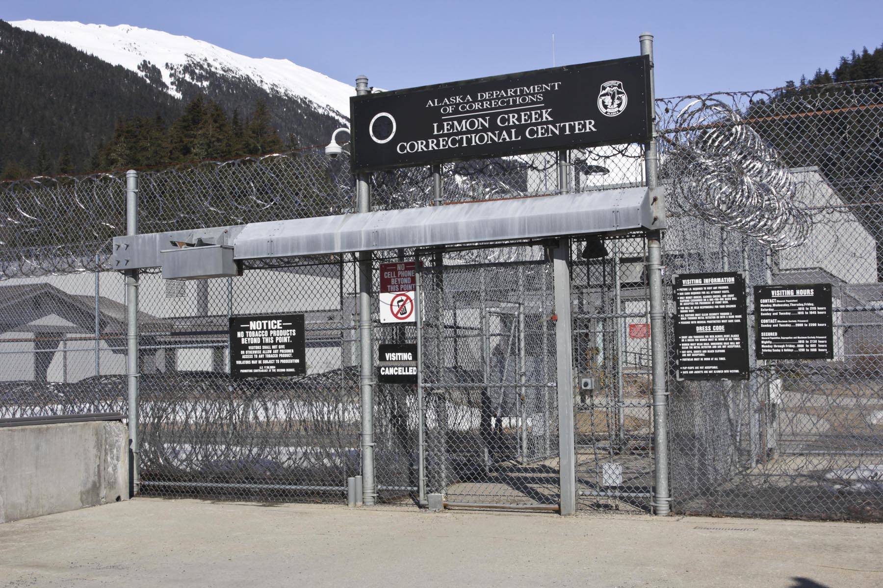Lemon Creek Correctional Center has multiple confirmed cases of the coronavirus, April 10, 2020. (Michael S. Lockett | Juneau Empire)