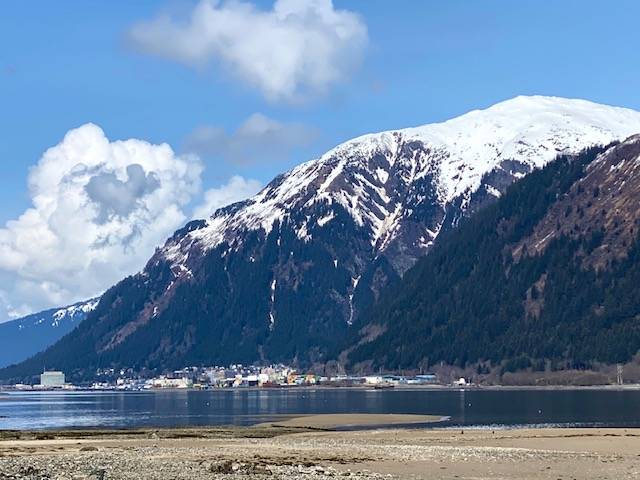 Mount Juneau and downtown as seen on a sparkling May Day. (Courtesy Photo | Denise Carol)