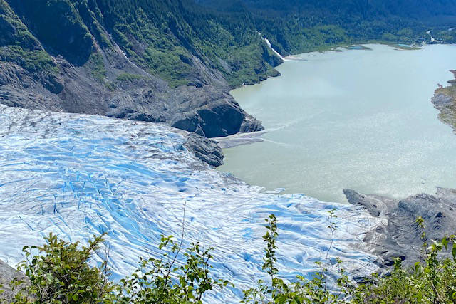 The toe of Mendenhall Glacier with Nugget Creek visible in the background. May 29. (Courtesy Photo | Denise Carroll)