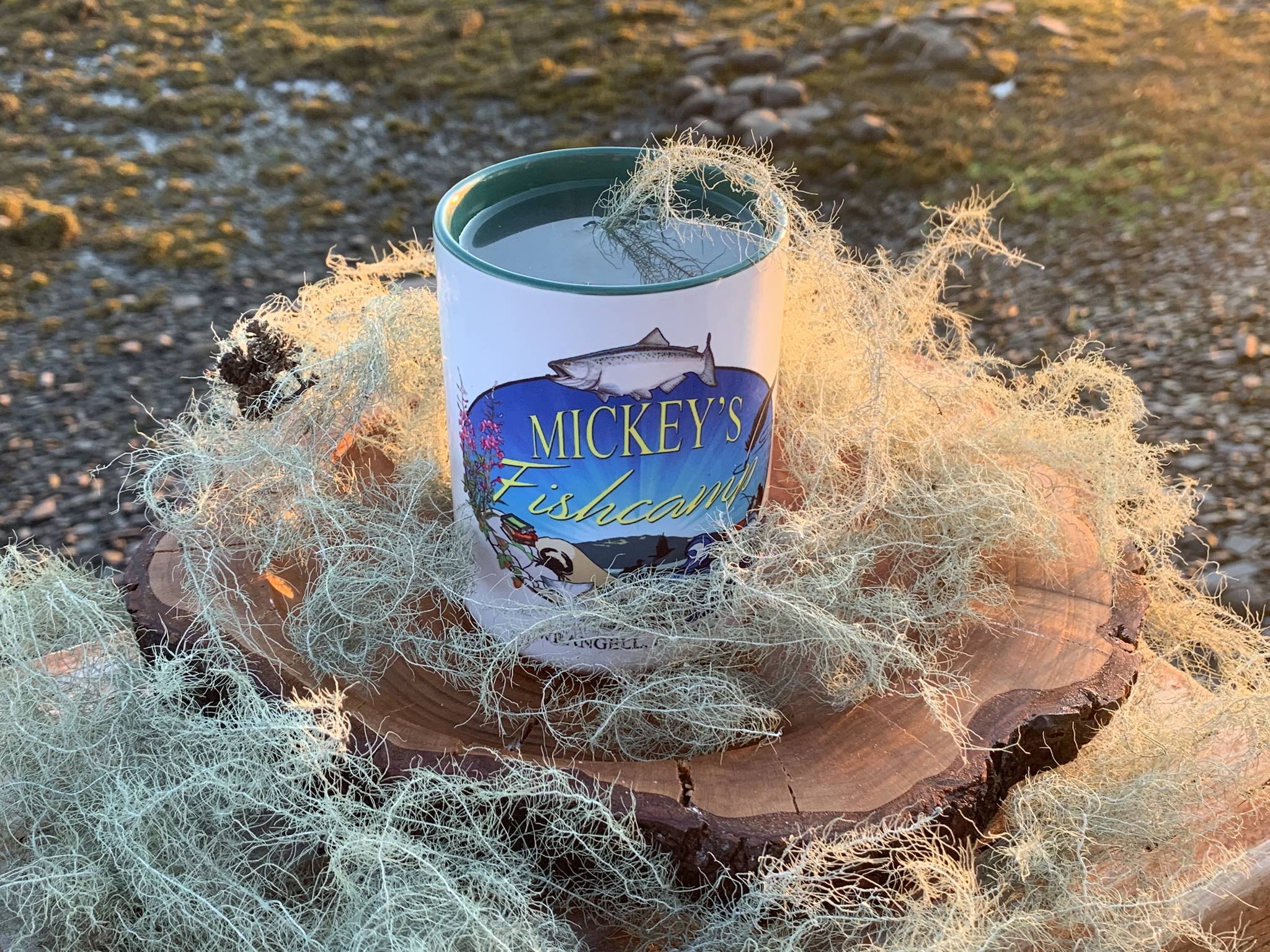 This Usnea tea was made at Mickey’s Fishcamp in Wrangell.