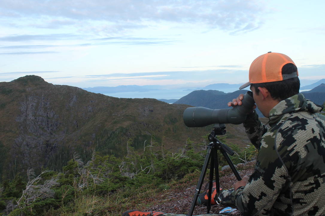 Building an immune system capable of fighting disease is probably more important than being mentally, or physically capable of a mountain hunt in a few months. Ryan John scours the mountains near Ketchikan on an afternoon in September. (Courtesy Photo | Jeff Lund)