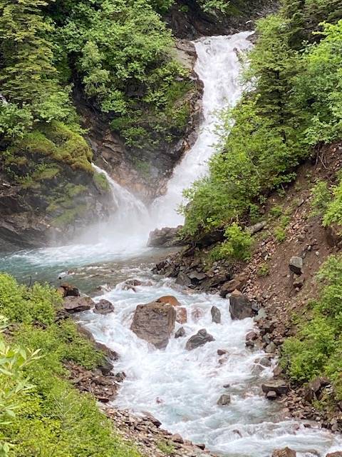 Ebner Falls, part of a turbulent Gold Creek, can be seen on Wednesday, June 17, 2020. (Courtesy Photo | Denise Carroll)