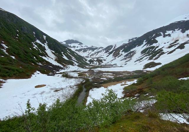 Granite Creek basin is seen with Mount Olds way in the background on Wednesday, June 17, 2020. (Courtesy Photo | Denise Carroll)