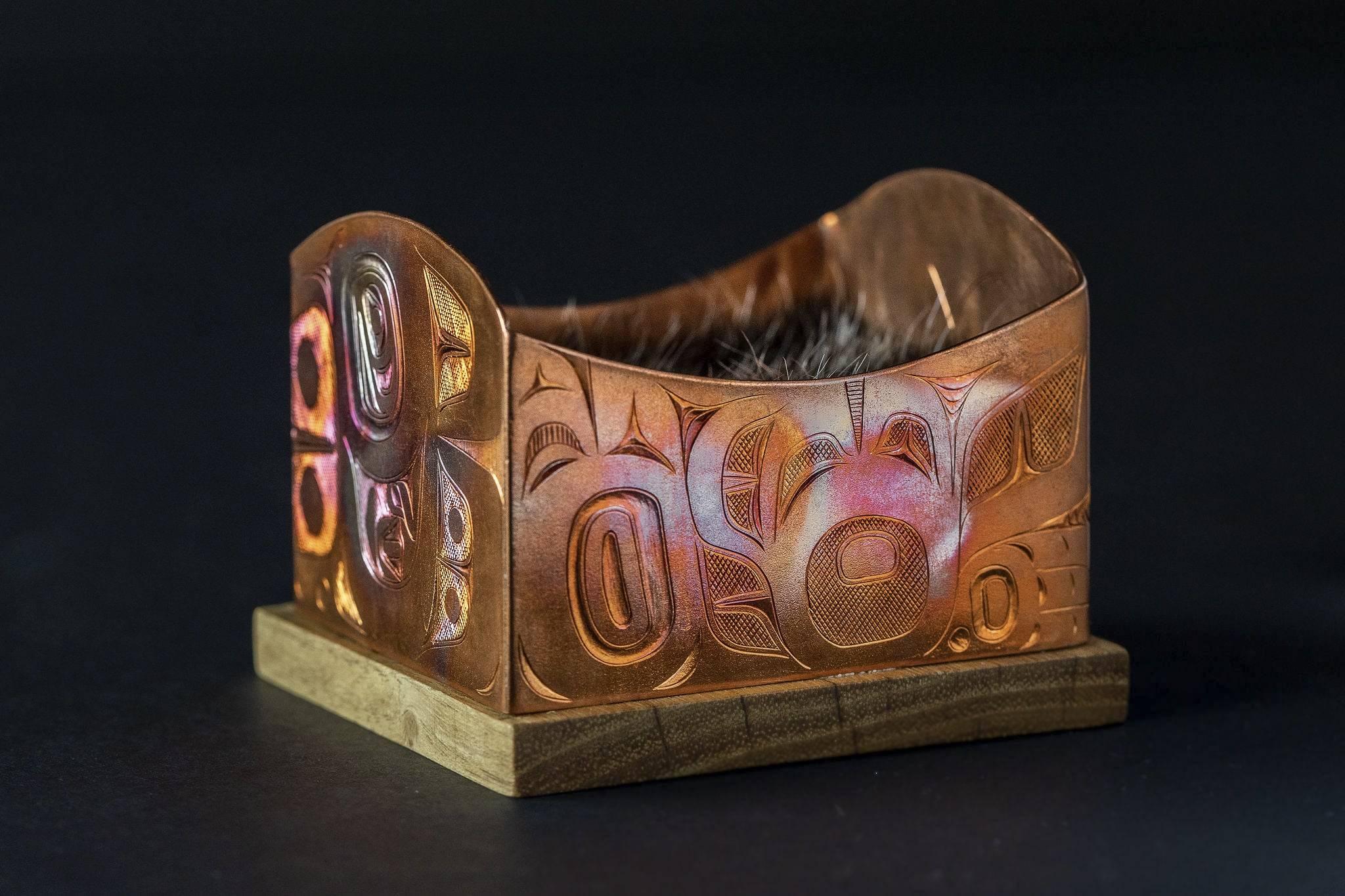 Ch’áak’ Aanyádi” (The High Caste Eagle) by Jerrod Galanin won Best of Show and Best of Carving and Sculpture Category in Sealaska Heritage Institute’s 2020 Juried Art Competition. (Courtesy Photo | SHI)