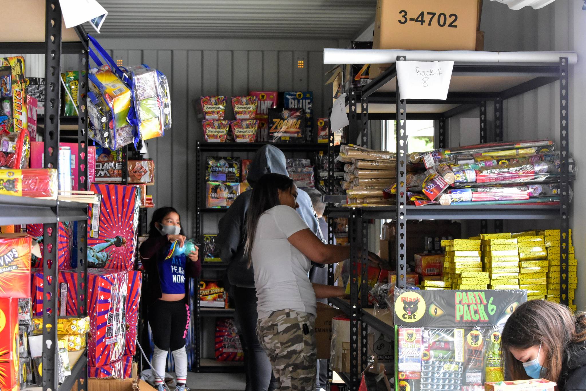 Fireworks being sold by Central Council Tlingit and Haida Indian Tribes of Alaska at their property on Fish Creek Road on Saturday, June 27, 2020. (Peter Segall | Juneau Empire)