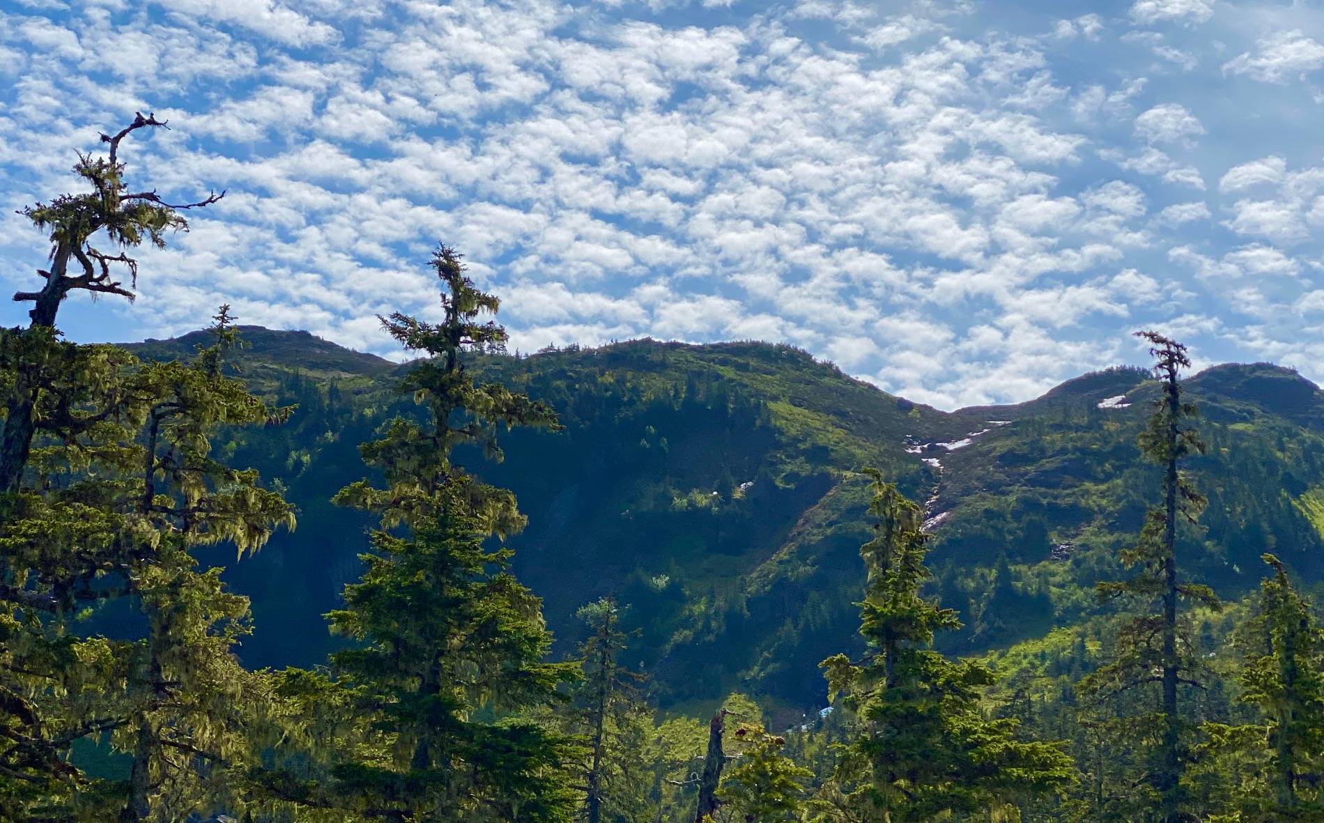 Farewell Ridge with formations of mackerel clouds above as seen on July 3, 2020. (Courtesy Photo | Denise Carroll)