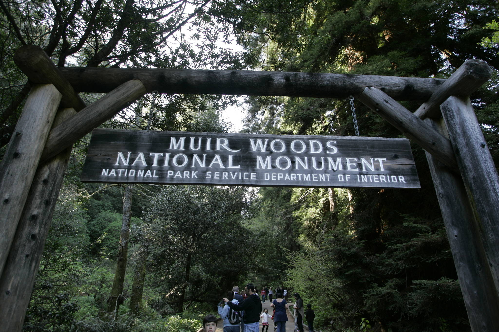 Eric Risberg | associated press file                                Visitors walk along a pathway near the entrance to the Muir Woods National Monument, named after John Muir, in Marin County, Calif. The Sierra Club is reckoning with the racist views of founder John Muir, the naturalist who helped spawn environmentalism. The San Francisco-based environmental group said Wednesday, July 22, 2020, that Muir was part of the group’s history perpetuating white supremacy.
