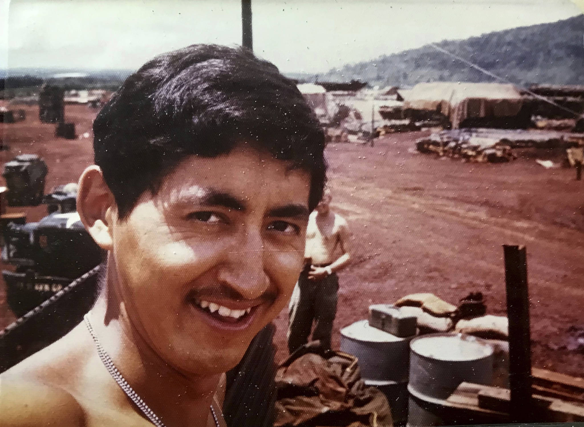 Photo provided by Seeyaa Charpentier                                This undated photo shows Stewy Carlo during his Army service days during the Vietnam War. Carlo died in a car accident in 1975, but his family will apply for an allotment of 160 acres of government-owned land in Alaska under a new program that will allow Alaska Native Vietnam veterans or their heirs to apply for land that they might have missed out on in earlier programs because of their service.