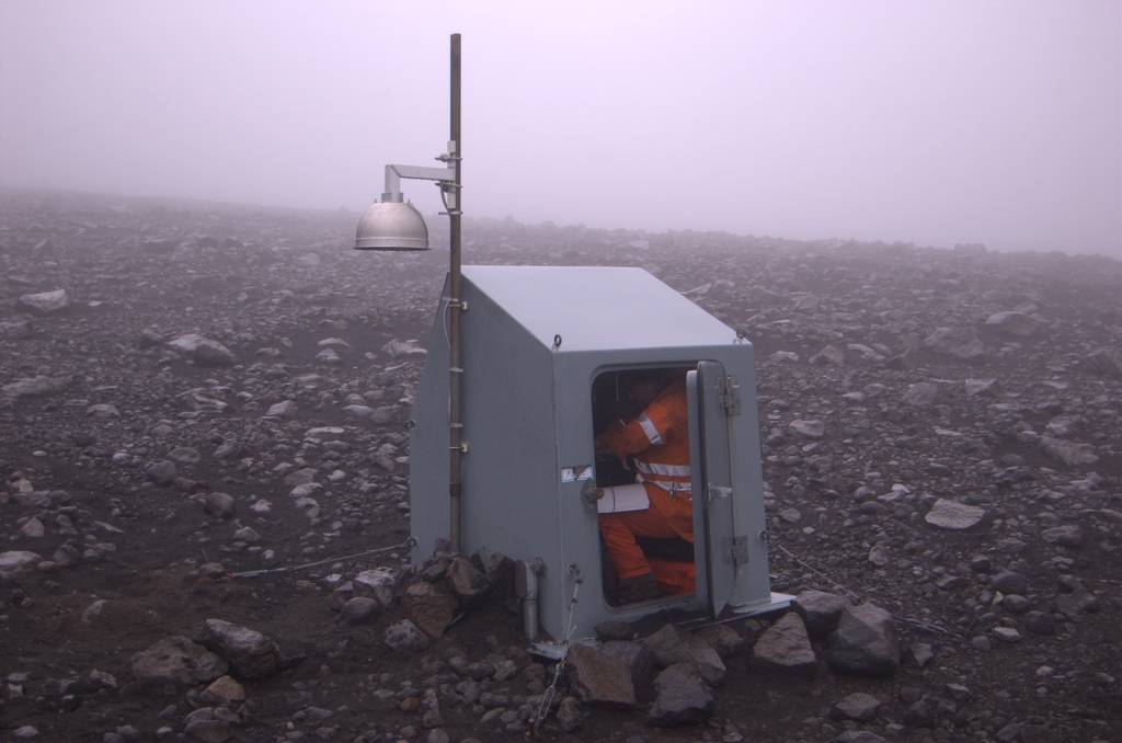 Researcher recalls lonely night spent in fiberglass hut on volcanic crater’s lip