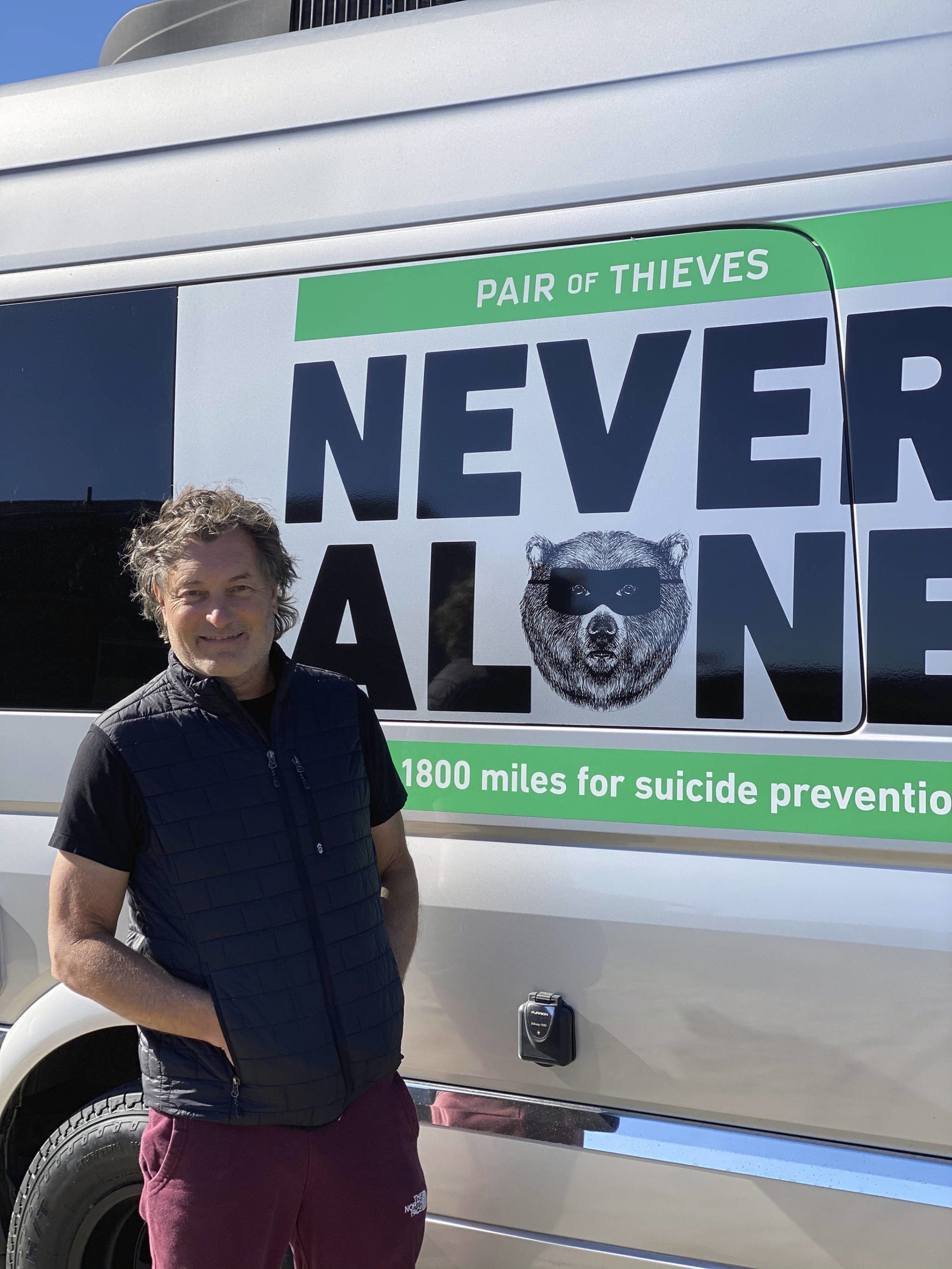 Oregon man rides from Canada to Mexico for suicide awareness