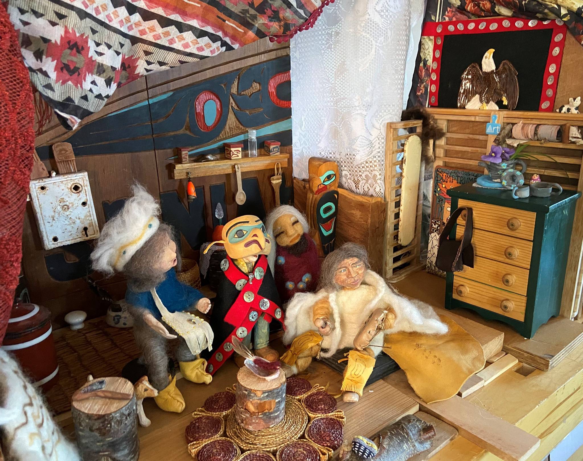 This photo shows dolls and dioramas by Kristina Cranston. (Courtesy Photo/ Kristina Cranston)