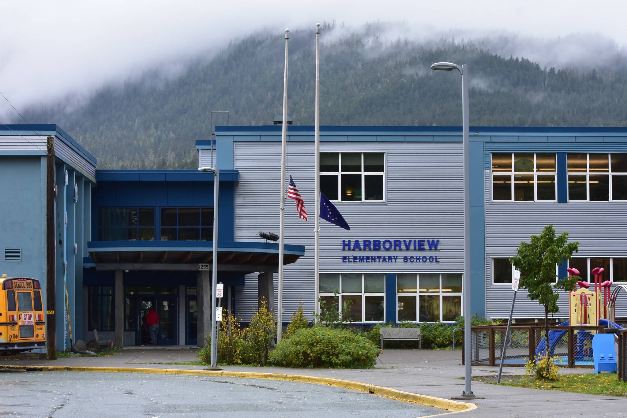 The Juneau School District was able to lower the price of its child care program after receiving a $600,000 boost in CARES Act money from the city. The program, held at Harborview, Glacier Valley and Riverbend Elementary Schools, has to limit the number of students to allow for social distancing during the COVID-19 pandemic. Monday, Sept. 28, 2020. (Peter Segall / Juneau Empire)
