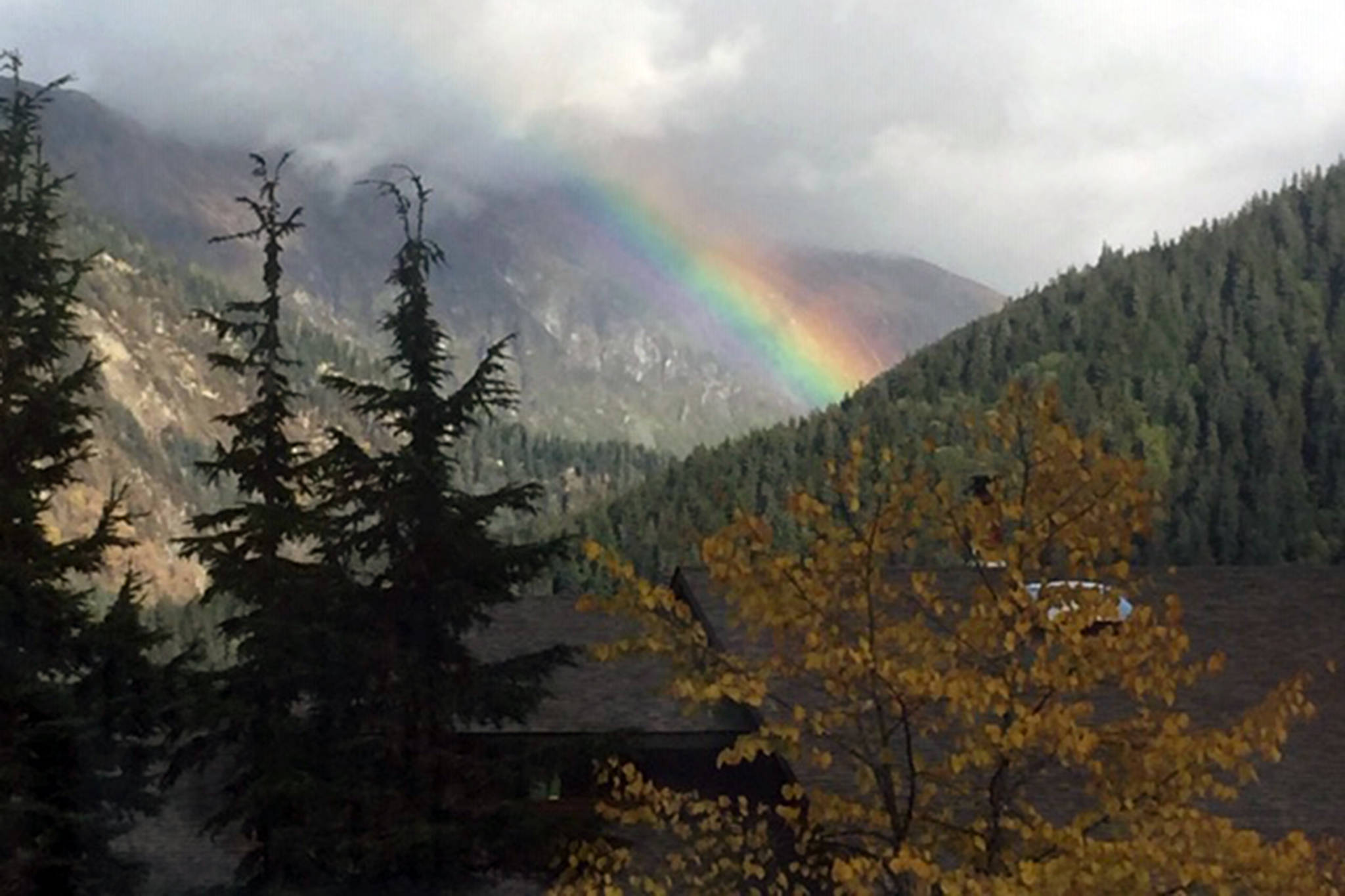 A rainbow is seen near Perseverance Valley on Oct. 7. (Courtesy Photo / Sandy R. Williams)
