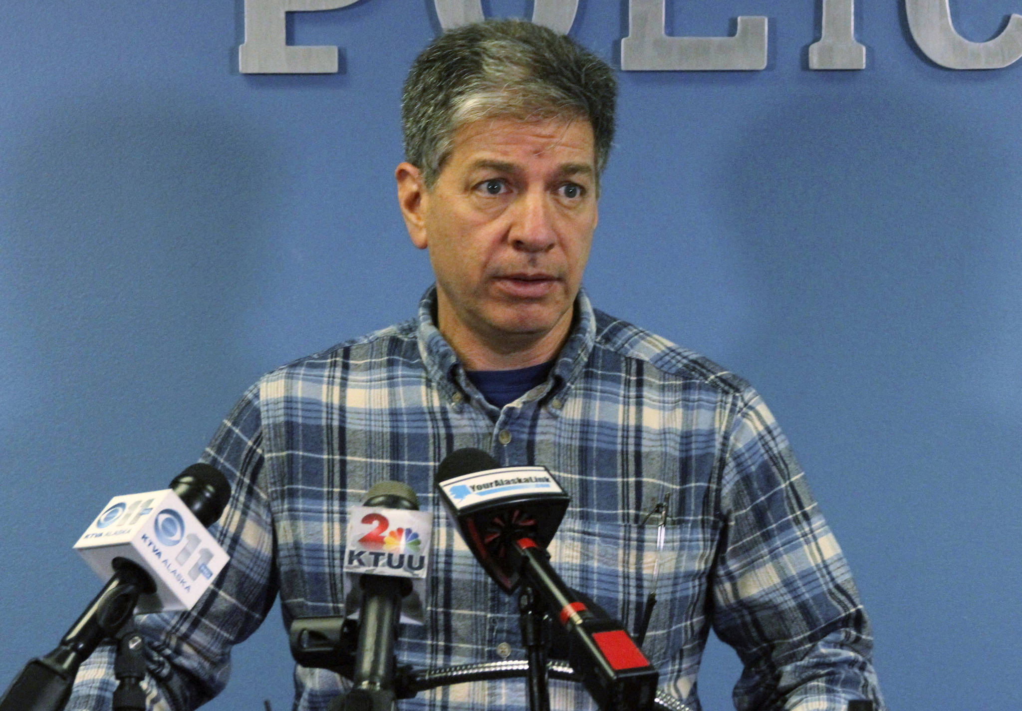Anchorage Mayor Ethan Berkowitz addresses reporters at a news conference in Anchorage in November 2016. Berkowitz on Monday, Oct. 12, 2020, admitted to having an inappropriate relationship with a female reporter, three days after she made online allegations against the married Berkowitz. (AP Photos / Mark Thiessen)