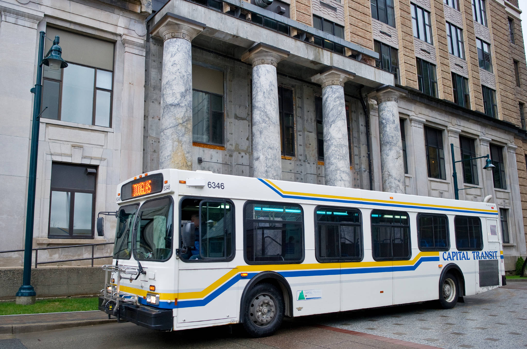 Capital Transit is tightening passenger limits in response to raised community risk levels, Oct. 22, 2020. (Michael Penn / Juneau Empire File)