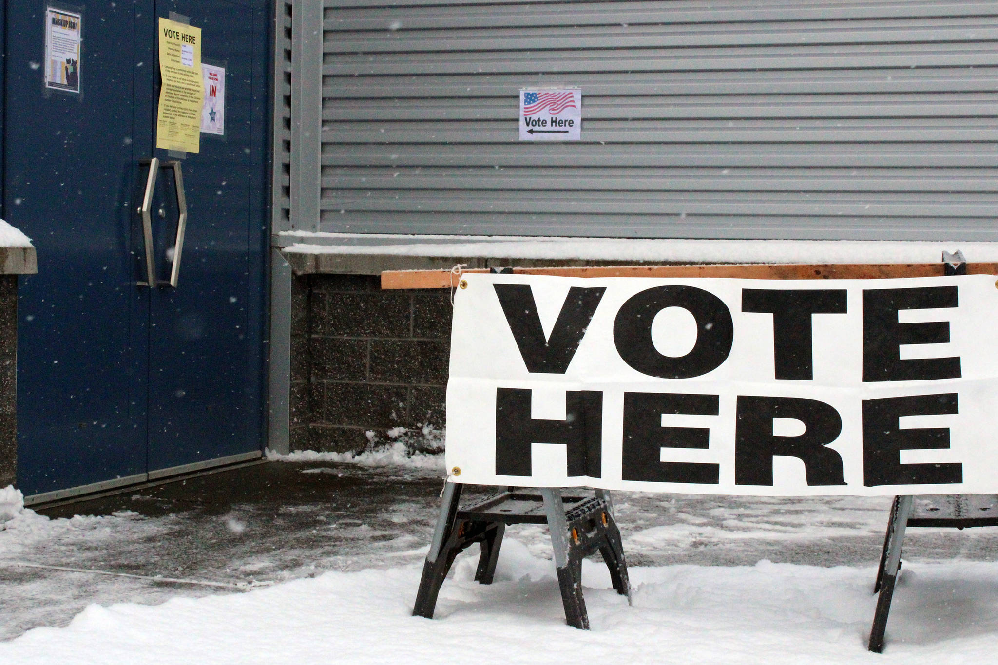 Thunder Mountain High School was used as a polling place on Election Day, Nov. 3, 2020. (Ben Hohenstatt / Juneau Empire)