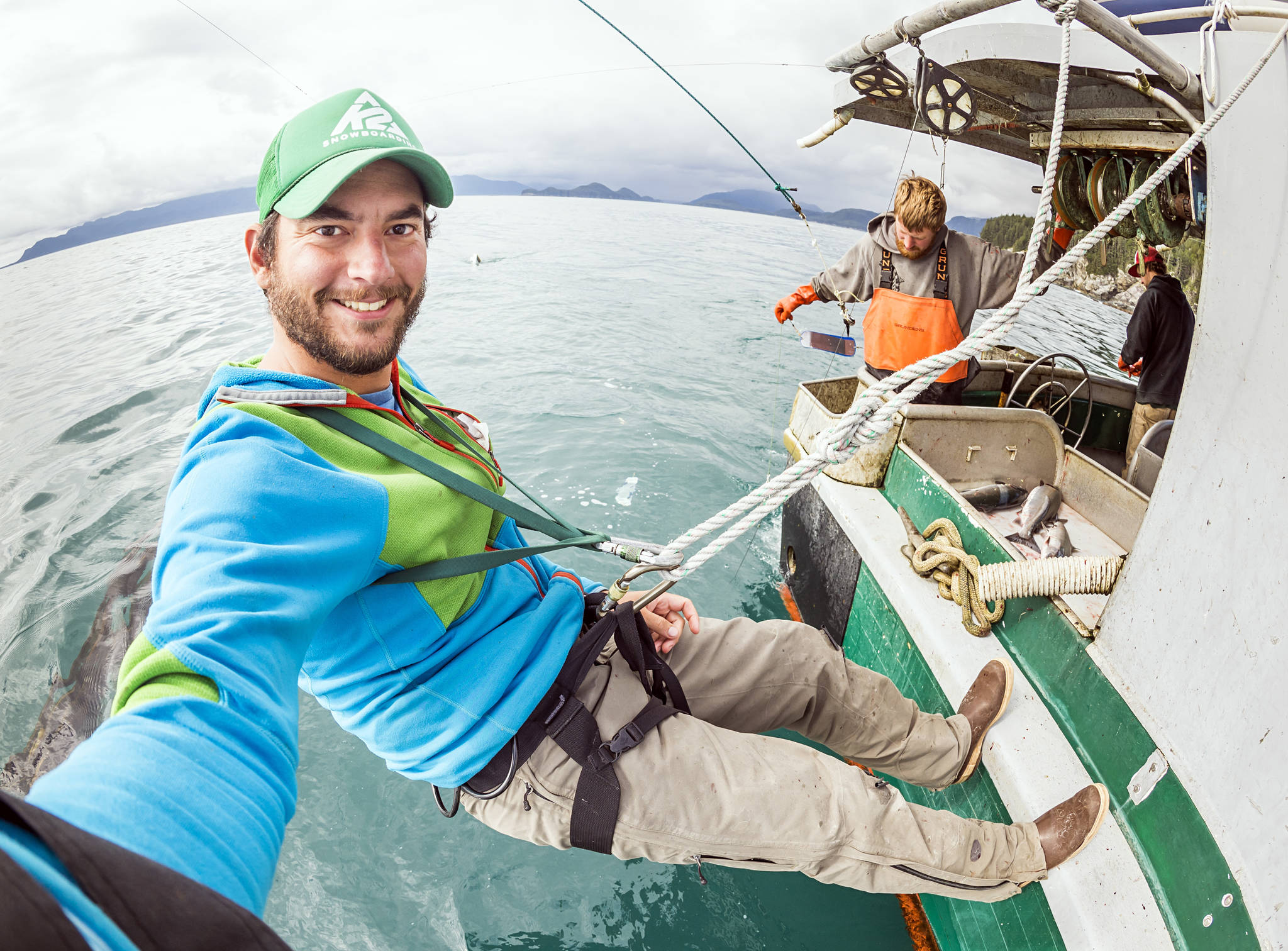 Chris Miller photographing the troll fishery in Southeast Alaska. (Courtesy Photo / Chris Miller)