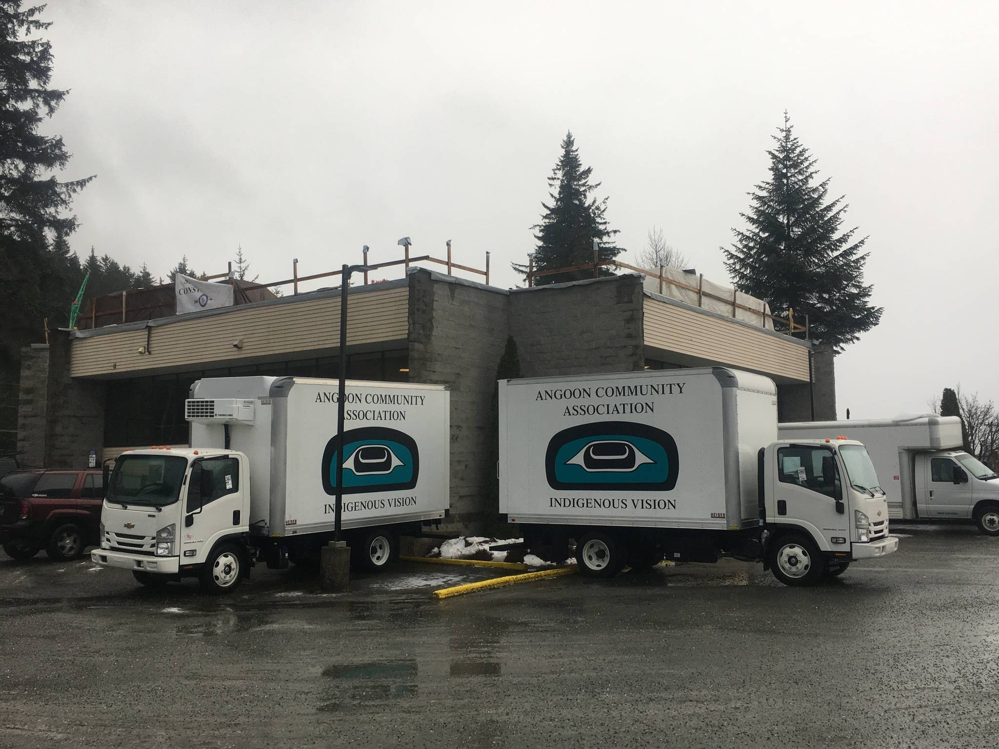 The Angoon Community Association is holding a turkey drive for the community of Angoon on Monday and Tuesday November 23-24. The ACA aims to get enough turkeys for every household in the town of about 500, which they will transport in recently acquired refrigerated trucks, shown above. (Michael S. Lockett / Juneau Empire)