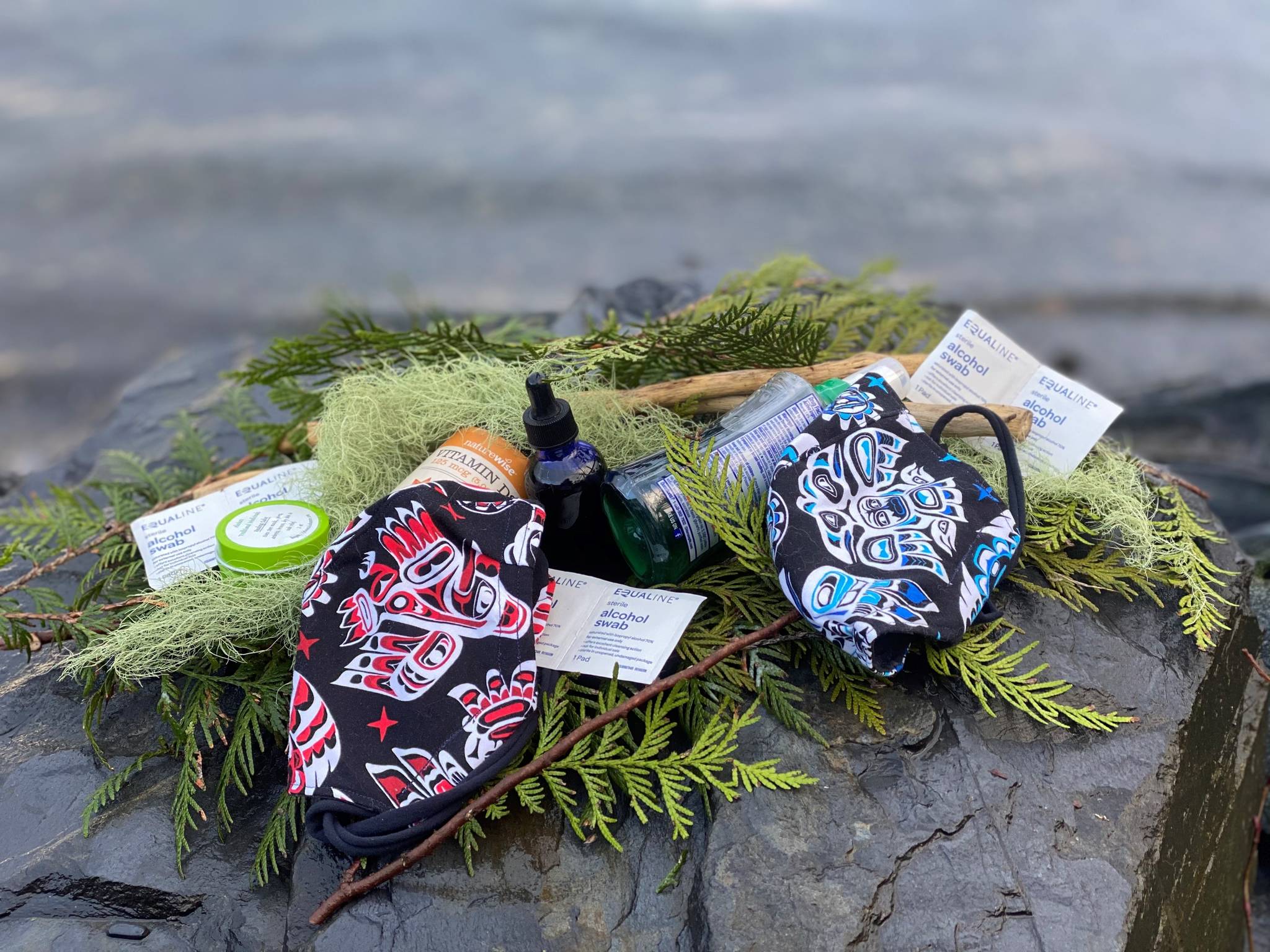 Vivian Faith Prescott / For the Capital City Weekly
This photo shows traditional and modern medicines and masks in Wrangell.