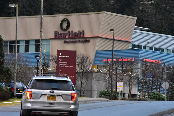 Bartlett Regional Hospital, shown here on Nov. 30, 2020 was on lockdown Thursday, Dec. 3, after staff received a shooting threat, said a BRH spokesperson in a news release. (Peter Segall / Juneau Empire)