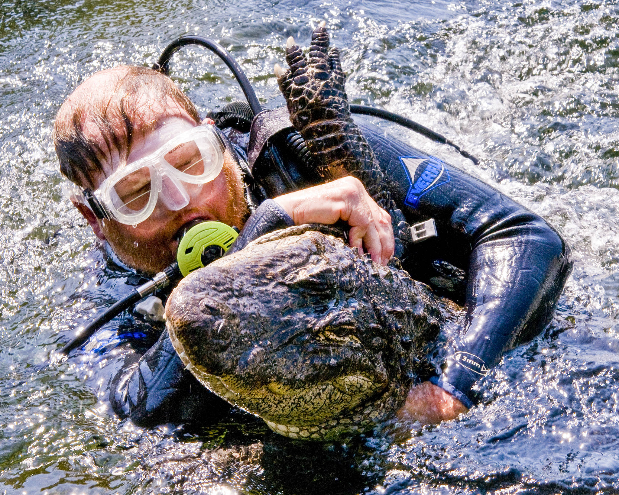 Mark Emery wrestles with an alligator in Florida. (Courtesy Photo / Mark Emery)