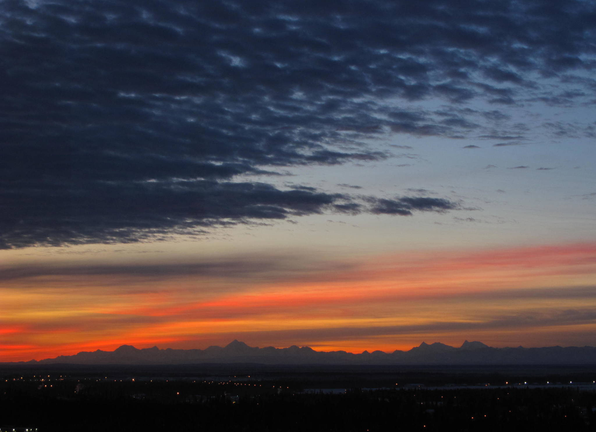 A December sunrise over Fairbanks, Alaska. (Courtesy Photo / Ned Rozell)