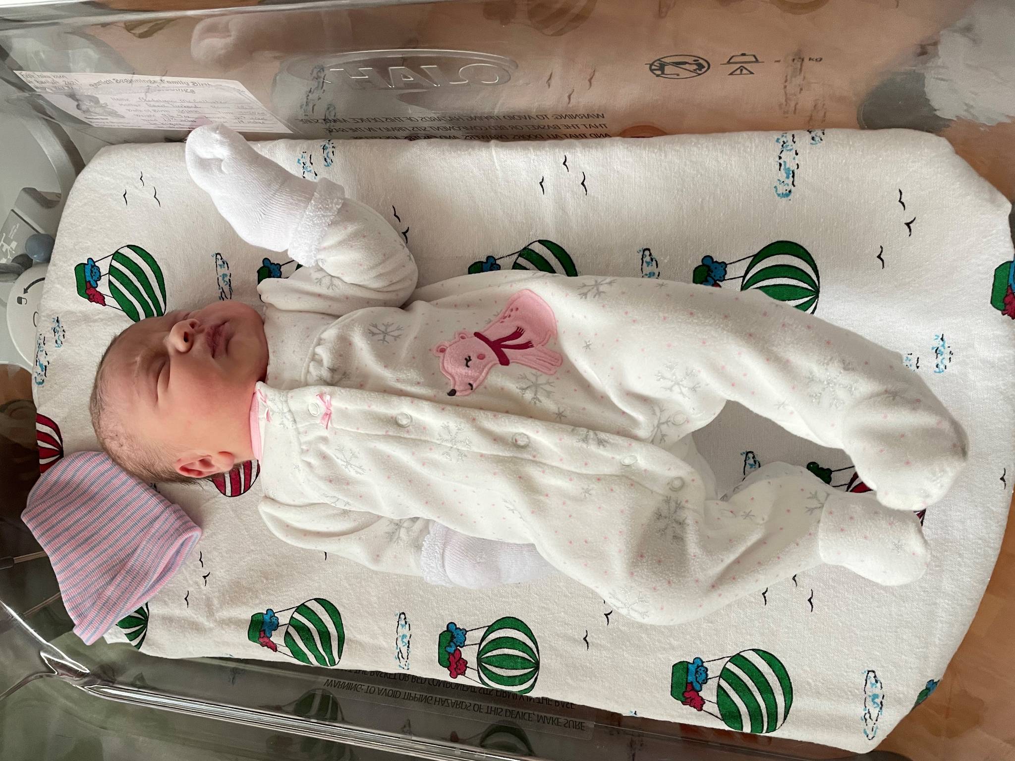 Madelynn Rose McCallister, born at 7:50 a.m. on Jan. 5, 2021, was the first baby born at Bartlett Regional Hospital this year. (Courtesy Photo / BRH)