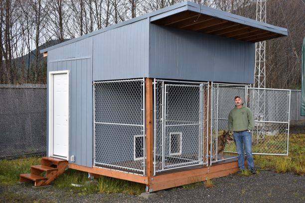 Community support made this k-9 kennel possible. (Courtesy Photo/Juneau Crime Line - CrimeStoppers)