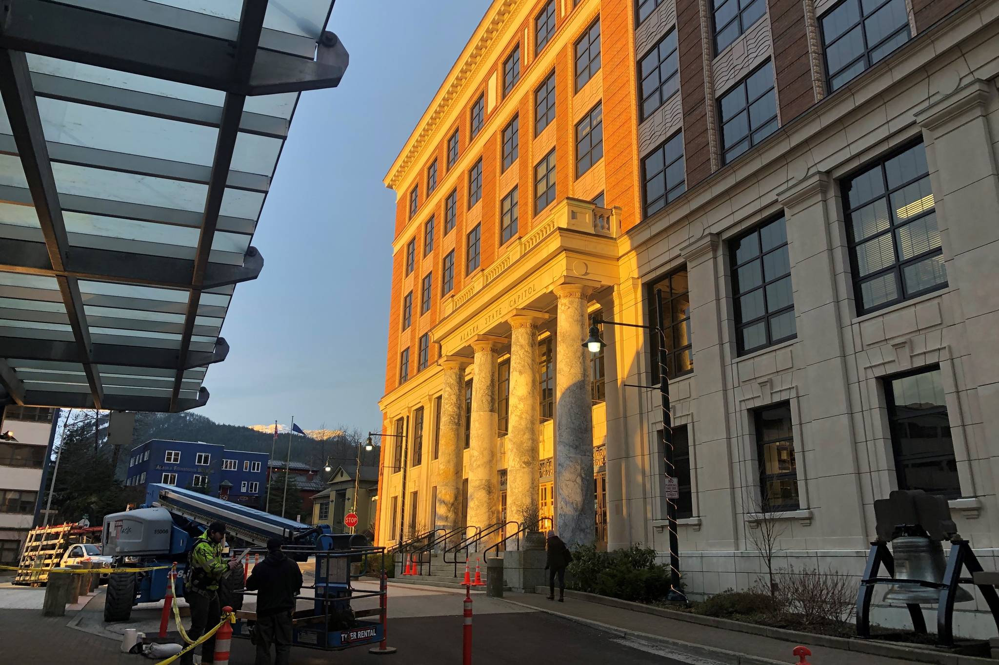 This photo shows the Alaska State Capitol on Jan. 8, 2021. (Peter Segall / Juneau Empire File)
This photo shows the Alaska State Capitol on Jan. 8, 2021. (Peter Segall / Juneau Empire File)