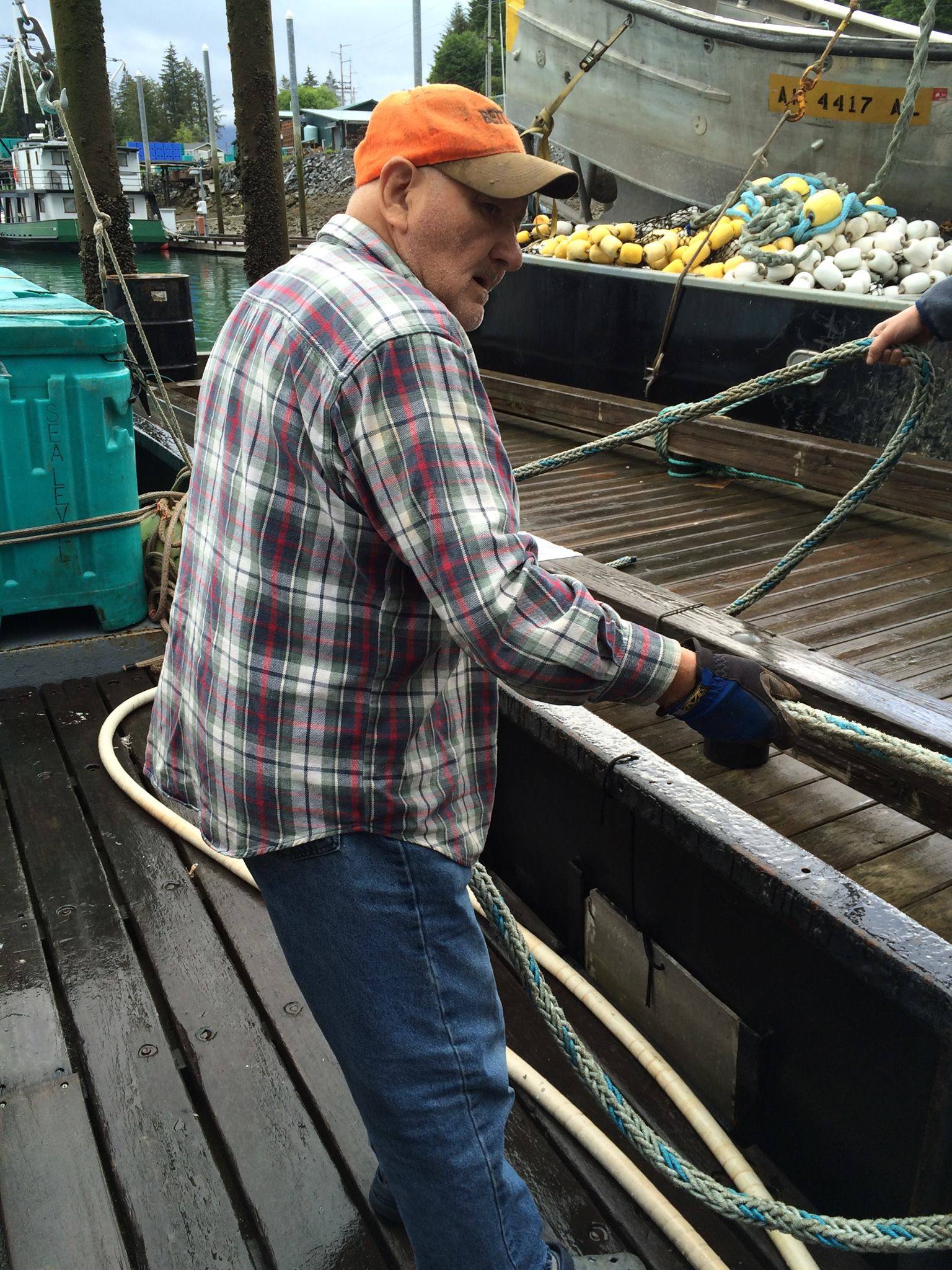 Grandpa Elmer Mork commercial fishing at 84 in 2015. He is 90 this year. (Vivian Mork / For the Capital City Weekly)
