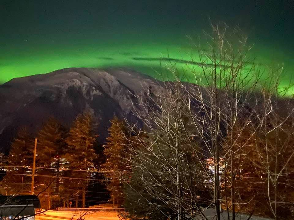 The northern lights dance in the sky over Douglas. (Courtesy Photo / Josephine Rhyner)