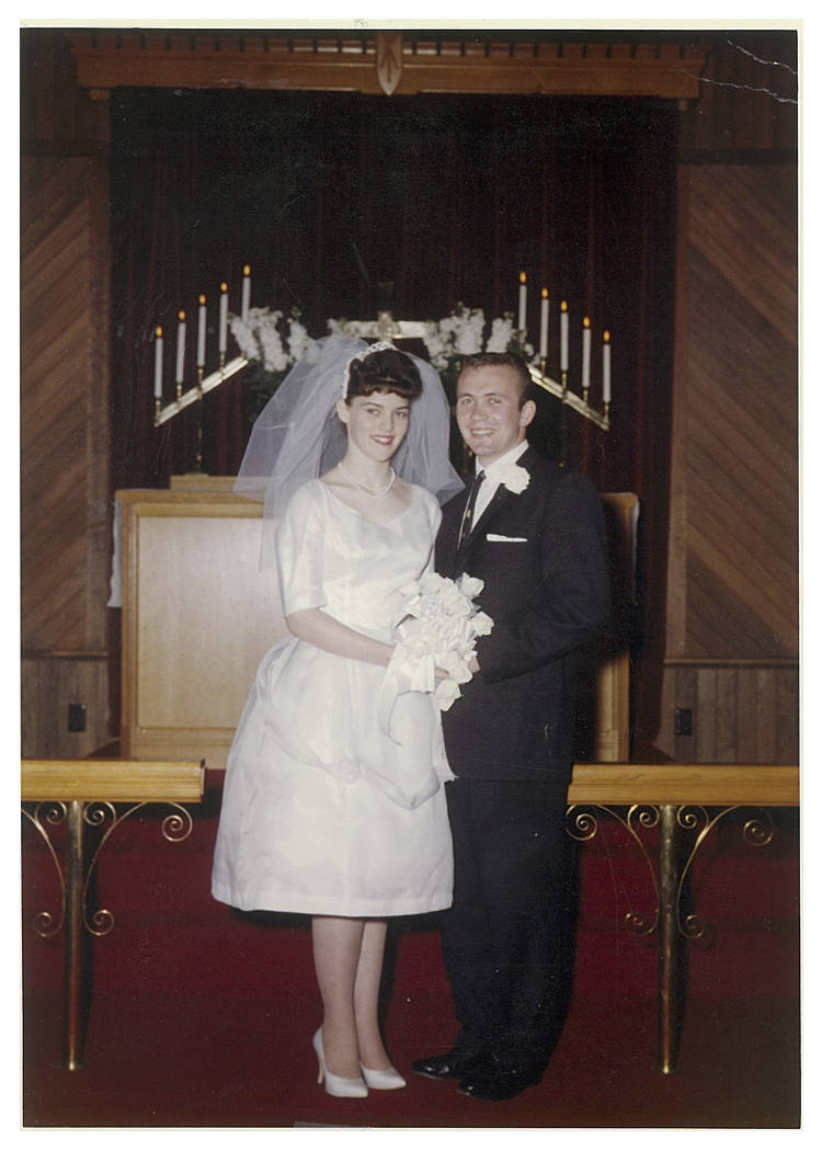 Wayne and Cindy Bertholl were married in Holy Trinity Episcopal Church by Reverend Mark A. Boesser, on February 25th, 1961. (Courtesy Photo)