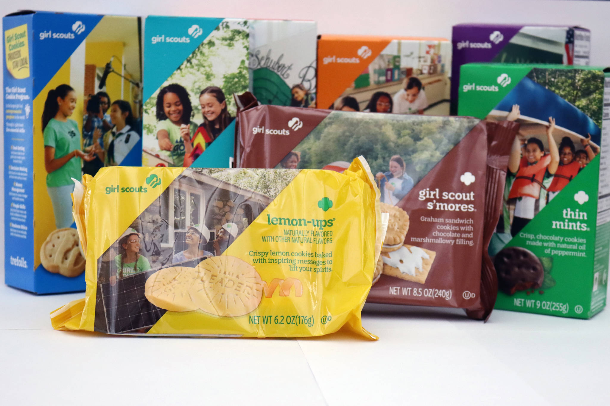 It's Girl Scout Cookie time. Local scouts will sell about 24,500 boxes of Girl Scout cookies in Juneau this cookie-selling season. Cookies are available at pop-up stands at Safeway, Rainbow Foods, The Grind Coffee Company and Nugget Mall. Or, text “cookies” to 59618 to find a nearby cookie sales location or order them online. (Ben Hohenstatt/Juneau Empire)