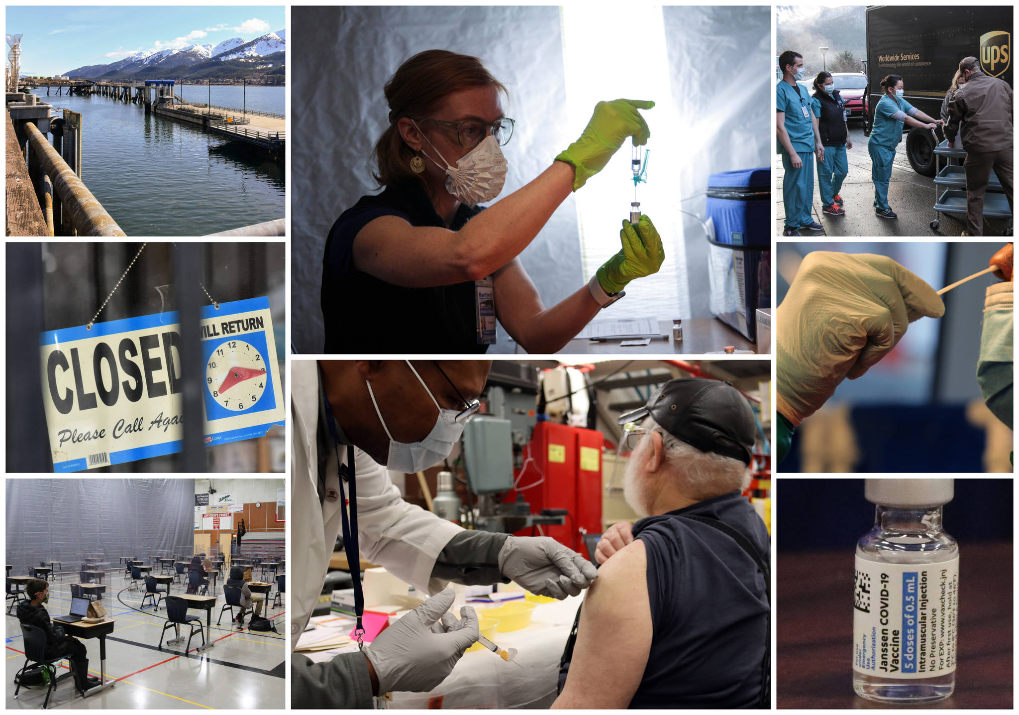 Juneau has had 1,326 confirmed cases, including five deaths, since its first confirmed case of the coronavirus on March 22, 2020. (Composite image / Juneau Empire)