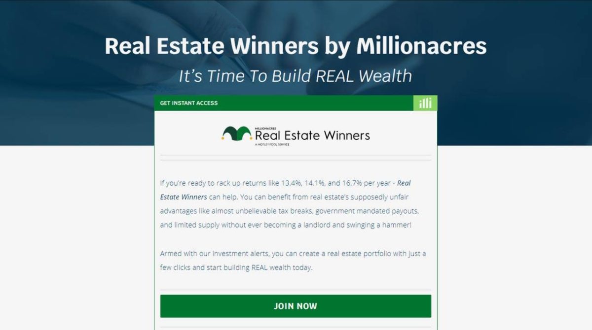 Millionacres Real Estate Winners Review Worthy Service? (Motley Fool