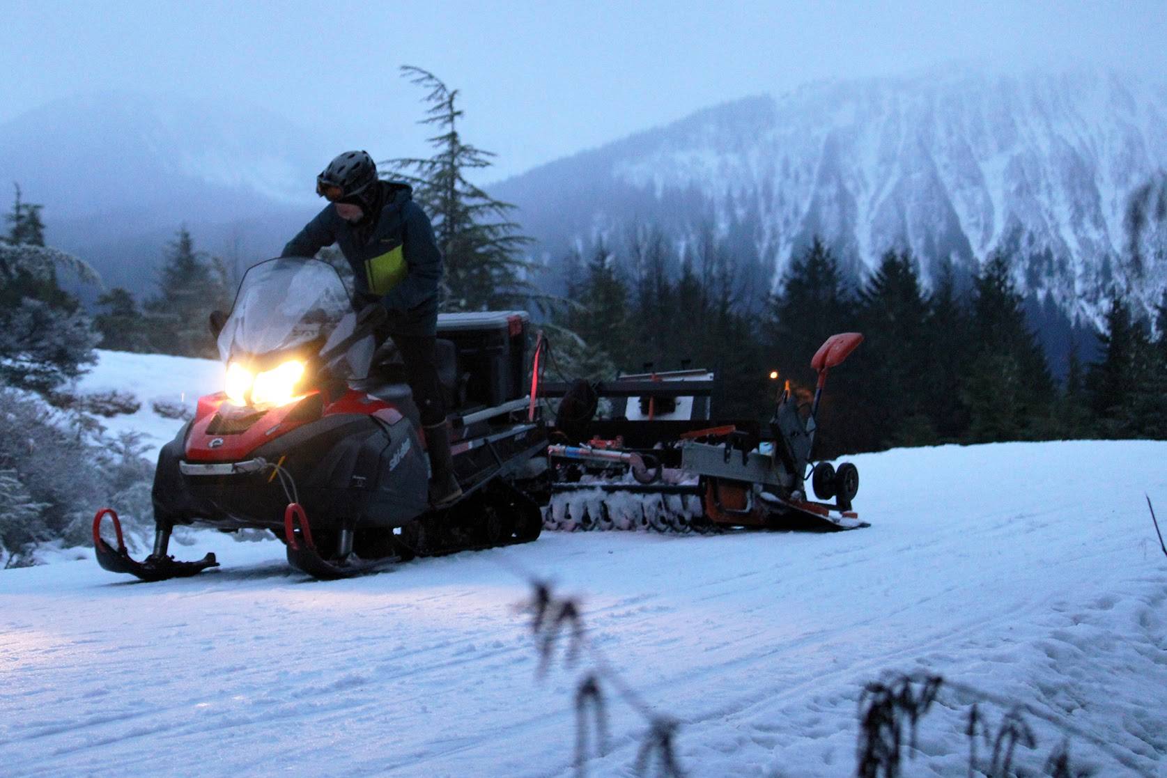 Roman Motyka, Juneau Nordic Ski Club board member, grooms the trail along Montana Creek Road on Dec. 29. A new trail could be in the works for the popular recreation area. The Juneau Off-Road Association submitted a request to build a hardened trail in the Montana Creek area, making it easier for people to operate all-terrain vehicles there. The proposed trail is approximately 6,800 feet long and 25 feet wide, containing about 3.90 acres and an additional quarter acre for a campsite. Other organizations who make use of the area have expressed reservations about the plan. (Ben Hohenstatt / Juneau Empire File)