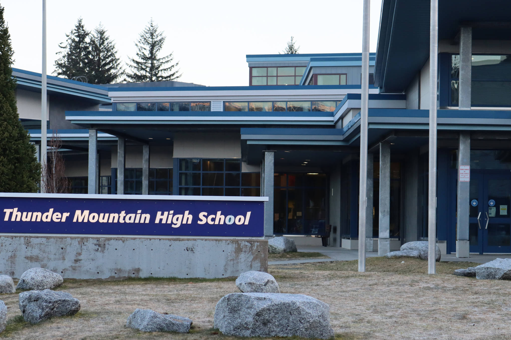 Thunder Mountain High School will be closed to in-person attendance until Monday, April 26, Juneau School District announced Tuesday afternoon. (Ben Hohenstatt / Juneau Empire)