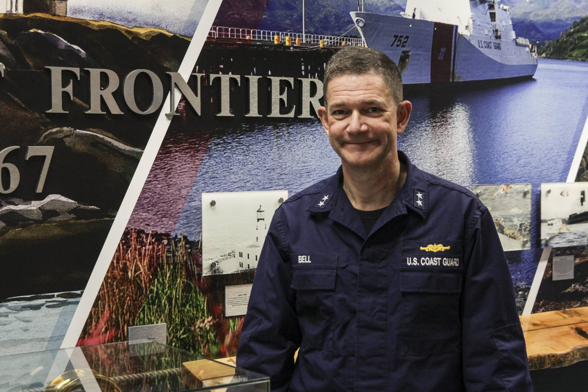 Michael S. Lockett / Juneau Empire 
Rear Adm. Matthew Bell is retiring from command of Coast Guard District 17 after 36 years of service in the Coast Guard.