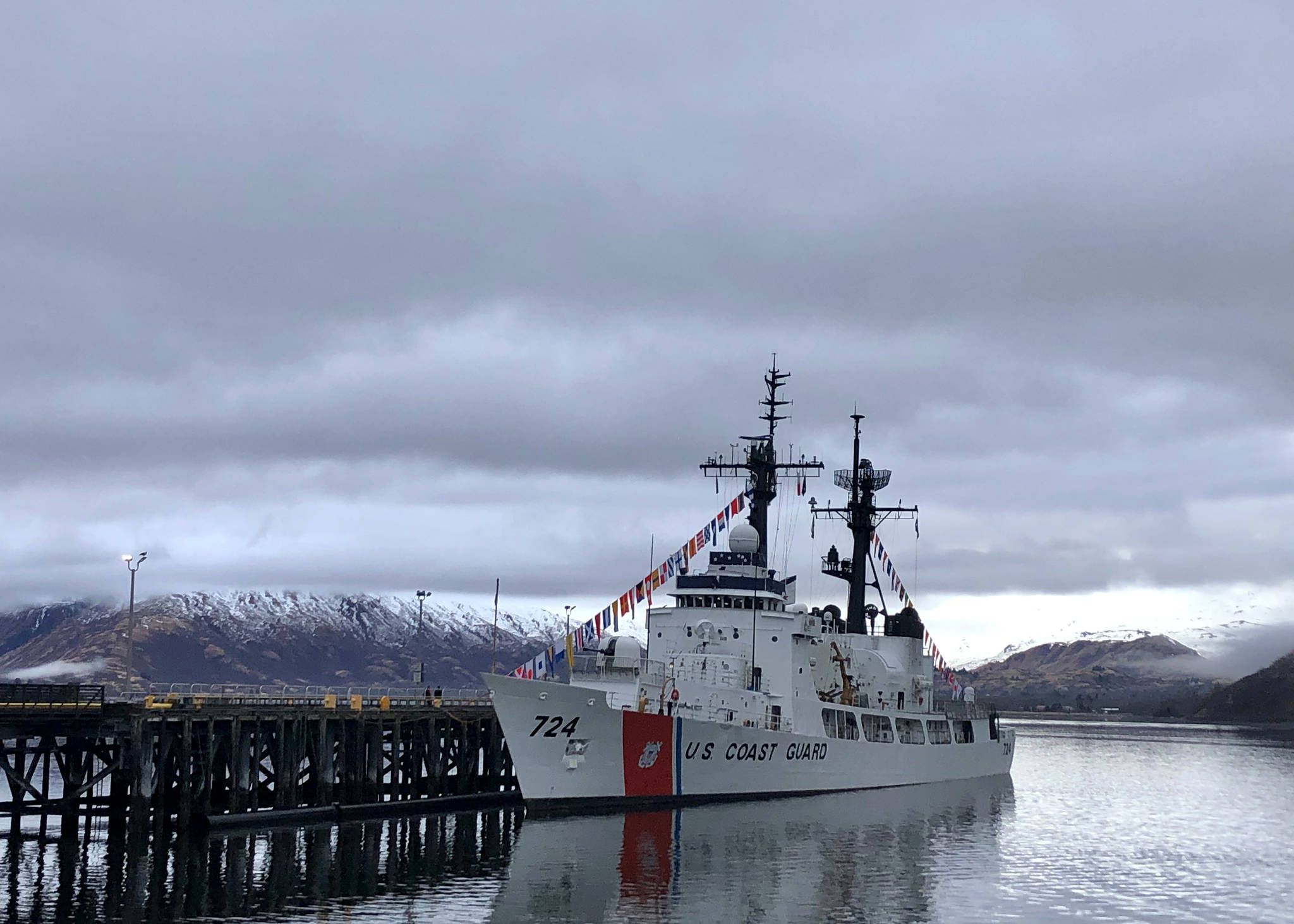 The Coast Guard Cutter Douglas Munro is moored at the cutter’s homeport of Kodiak, Alaska, April 24, 2021. The Douglas Munro was decommissioned during a ceremony following 49-years of service. (Chief Petty Officer Matt Masaschi / U.S. Coast Guard)