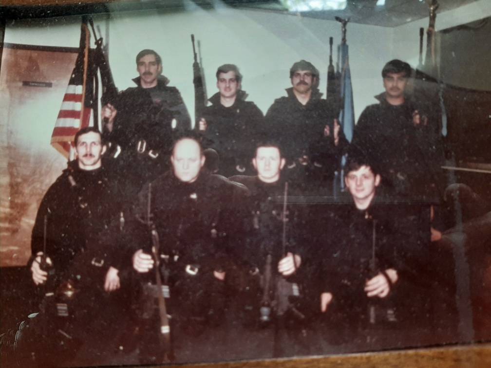 Karl Lewkowski’s book “Cool Man Lewk: My Journey from Orphan to Crimefighter” talks about Lewkowski’s seven years as an officer in the Juneau Police Department, including his time as part of the Special Emergency Response Team, predecessor to modern SWAT units, seen here. (Courtesy photo / Karl Lewkowski)