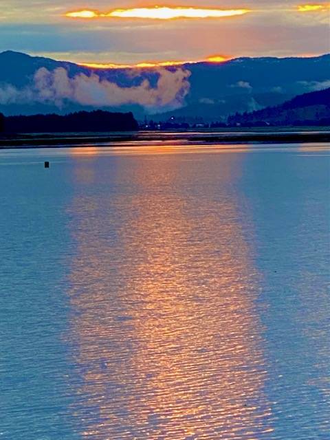 A Juneau sunset seen from Mile 2 on May 17, 2021. (Courtesy Photo / Denise Carroll)