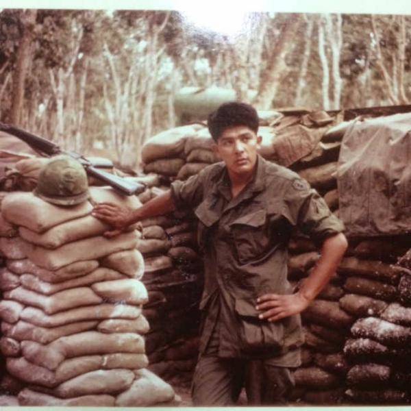 This photo shows George Bennett Sr. shortly after arriving in Vietnam in 1967. Bennett served in the 2/12th Infantry 3rd Brigade, 25th Infantry Division and was assigned to Dau Tieng Base Camp. (Courtesy Photo)