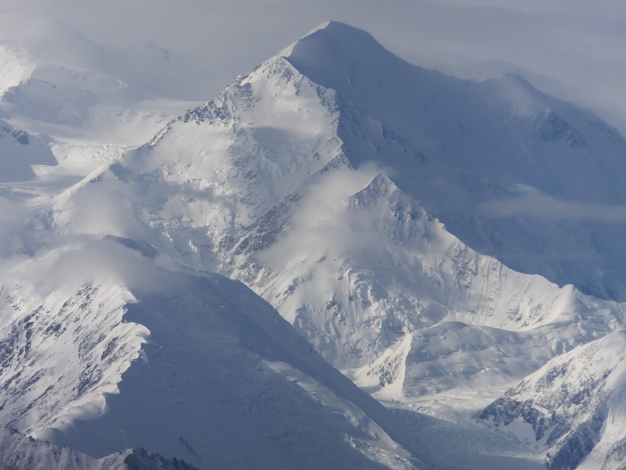 This photo shows a view of one of the faces of North Americas tallest peak, then-named Mount McKinley, in Denali National Park and Preserve, Alaska. Rangers who keep an eye on North Americas highest mountain peak say they are seeing impatient and inexperienced climbers take more risks and put their lives and other climbers in danger In 2021. (AP Photo / Becky Bohrer)