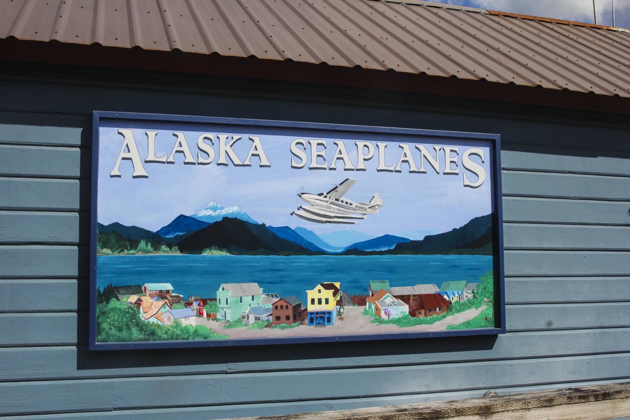 Alaska Seaplanes held a cookout in Tenakee Springs on June 9, 2021, to celebrate the debut of a new seaplane in their fleet in one of the communities that aircraft will serve. (Michael S. Lockett / Juneau Empire)