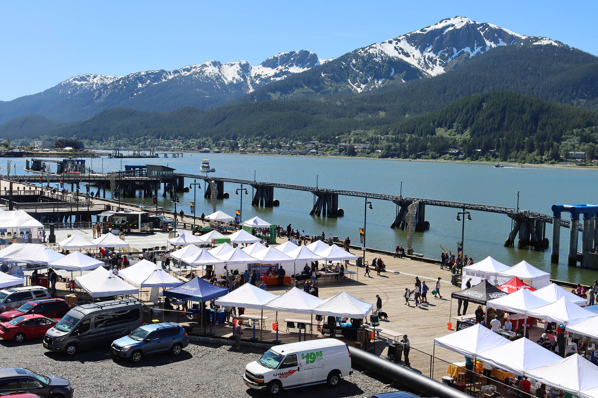 More vendors than ever were part of the 11th edition of the Juneau Maritime Festival held Saturday, according to Juneau Economic Development Council executive director Brian Holst. In total, there were 56 vendors at this year’s event. Holst said about 40 vendors had been a typical number at past iterations of the event that celebrates Juneau’s maritime culture. (Ben Hohenstatt / Juneau Empire)