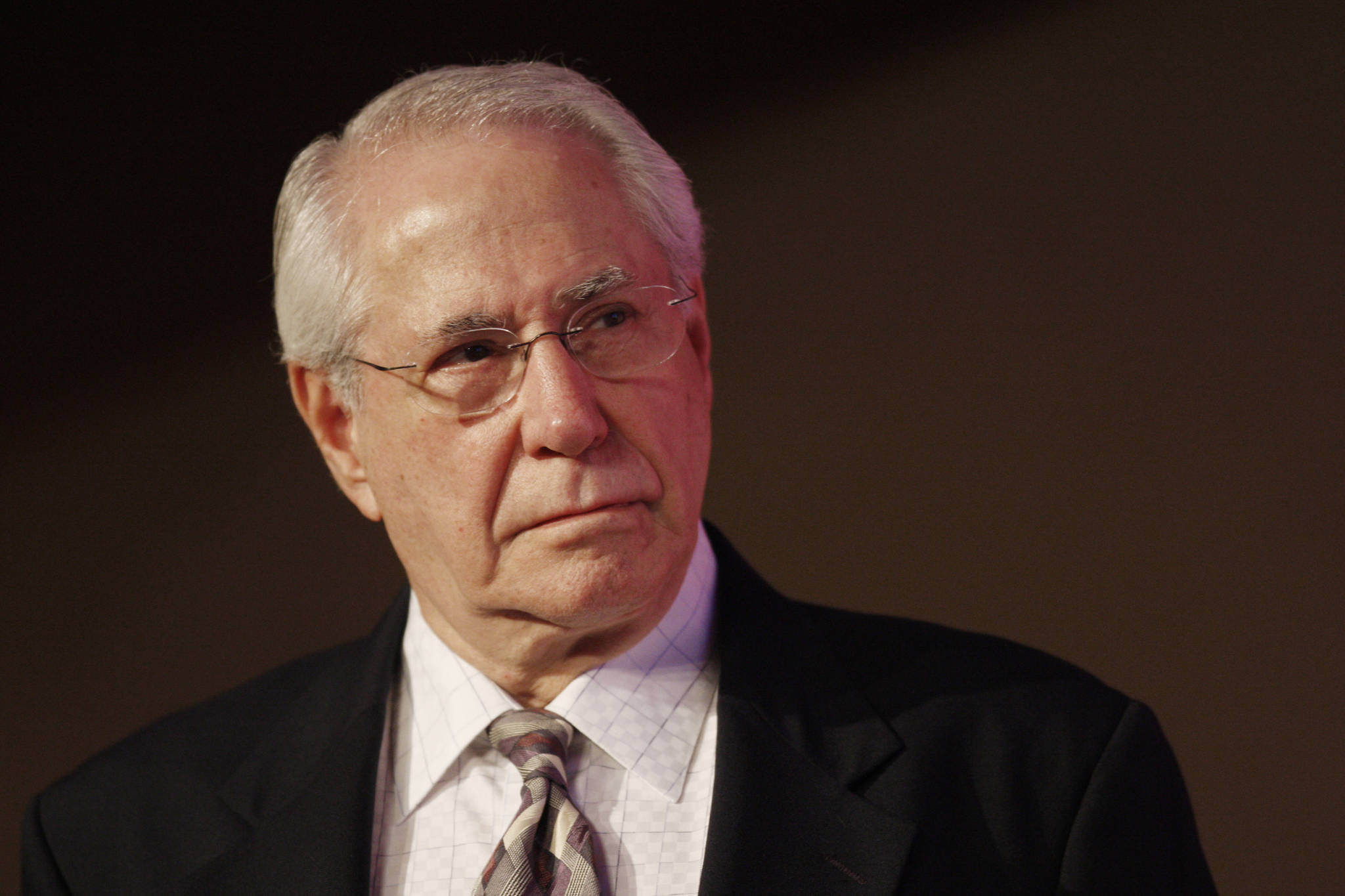 Then-Democratic presidential hopeful and former Alaska Sen. Mike Gravel speaks at the "Take Back America" political conference in Washington, in this June 2007 photo. Gravel, a former U.S. senator from Alaska who read the Pentagon Papers into the Congressional Record and confronted Barack Obama about nuclear weapons during a later presidential run, has died. He was 91. Gravel, who represented Alaska as a Democrat in the Senate from 1969 to 1981, died Saturday, June 26, 2021. Gravel had been living in Seaside, California, and was in failing health, said Theodore W. Johnson, a former aide. (AP Photo / Charles Dharapak)
