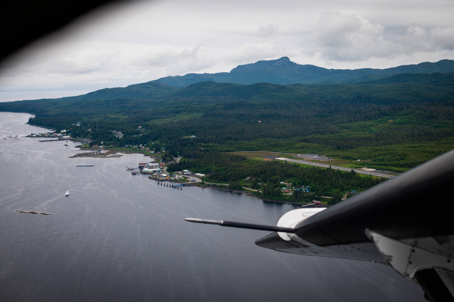 The view flying out of Kake on Alaska Seaplanes. (Courtesy Photo / Lione Clare)